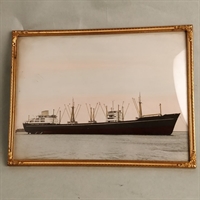 Gammel messing fotoramme flotte hjørner skibs fotografi genbrugs billedramme